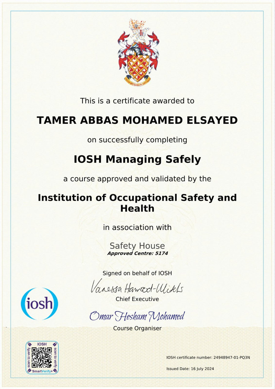IOSH Managing Safely — الإدارة بأمان